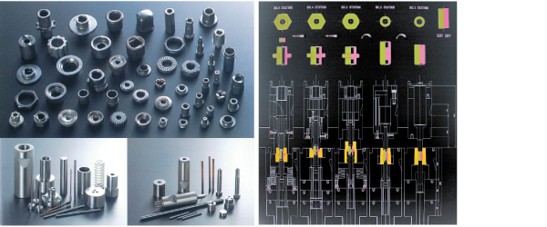 パンチ・ピン製作の蓄積されたノウハウを駆使し圧造用工具の最適なツールデザインを設計